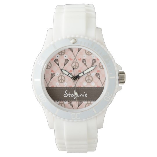 Personalized Peace Lacrosse Watch
