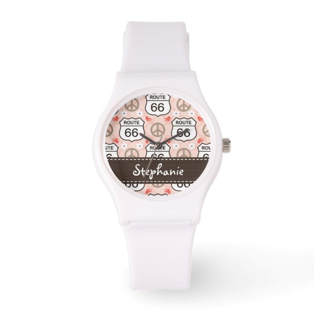 Personalized Peace Love Road Trip Watch (Front)