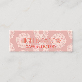 Personalized "Peach Blooms" Social Media Mini Business Card