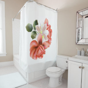 Personalized Peach Peonies and Ghost Orchid