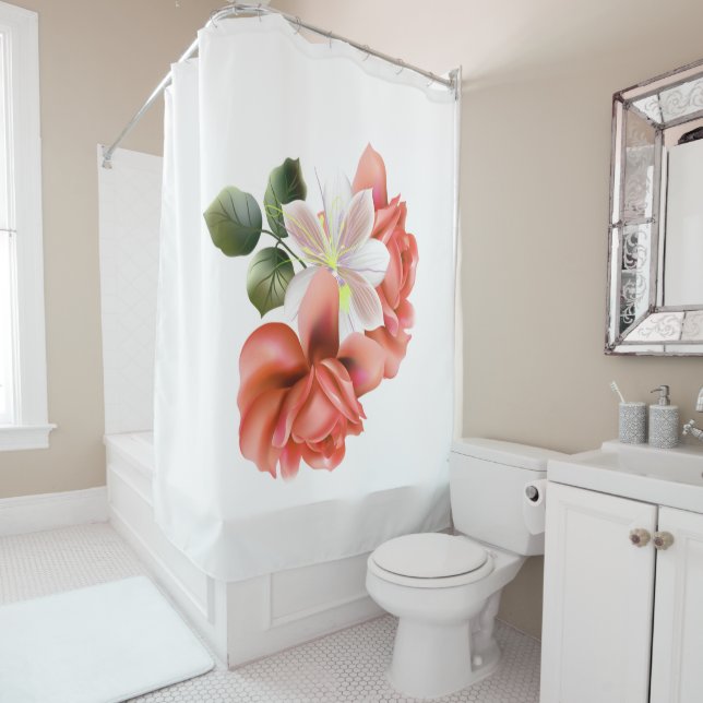 Personalized Peach Peonies and Ghost Orchid (In Situ)