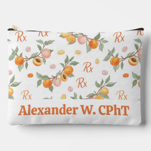 Personalized Peaches, Apricots & RX Pharmacy Accessory Pouch