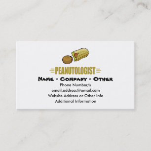 Personalized Peanut Business Card