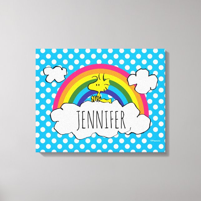 Personalized Peanuts Woodstock | Add Your Name Canvas Print (Front)