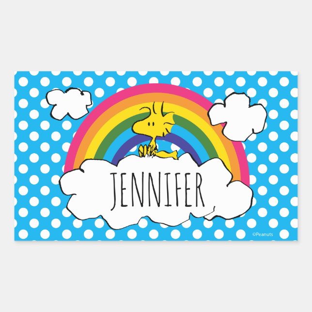 Personalized Peanuts Woodstock | Add Your Name Sticker (Front)