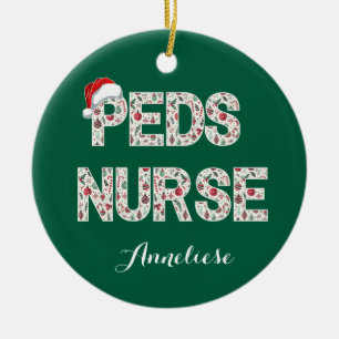 Personalized Peds Nurse Nurse ornament design