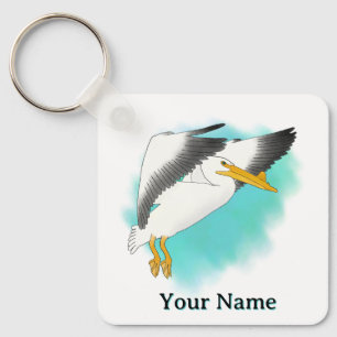 Personalized Pelican Keychain