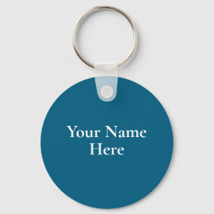 Personalized Pelican landing on post Keychain