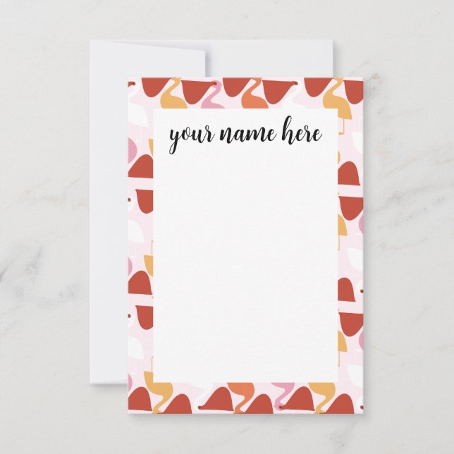 Personalized Pelican Notecards (Front)