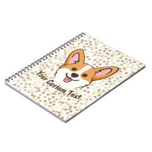 Personalized Pembroke Welsh Corgi Puppy Dog Stars Notebook