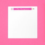 Personalized Pencil Teacher Notepad, Custom  Notepad<br><div class="desc">Add your teacher's name to this adorable notepad for a truly personalized gift! Pencil available in other colours in our shop!</div>