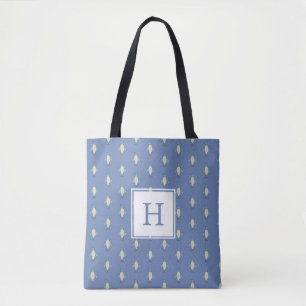 Personalized Penguin Monogram Tote Bag