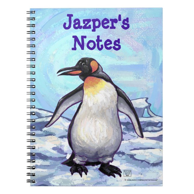 Personalized Penguin Notebook (Front)