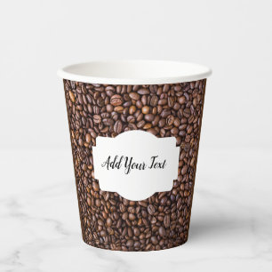 personalized Perfect Coffee Beans Blend Simple Paper Cups