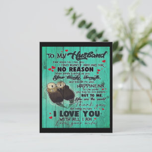 Personalized perfect gift, to my husband letter