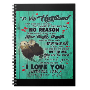 Personalized perfect gift, to my husband letter notebook