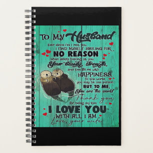 Personalized perfect gift, to my husband letter planner