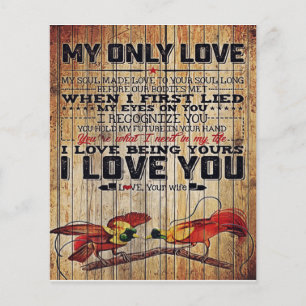 Personalized perfect letter   To my husband letter Flyer