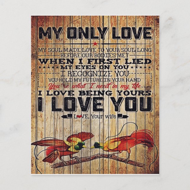 Personalized perfect letter | To my husband letter Flyer (Front)