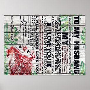 Personalized perfect letter   To my husband letter Poster