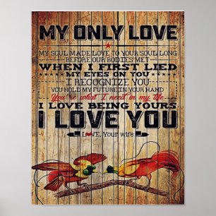 Personalized perfect letter   To my husband letter Poster
