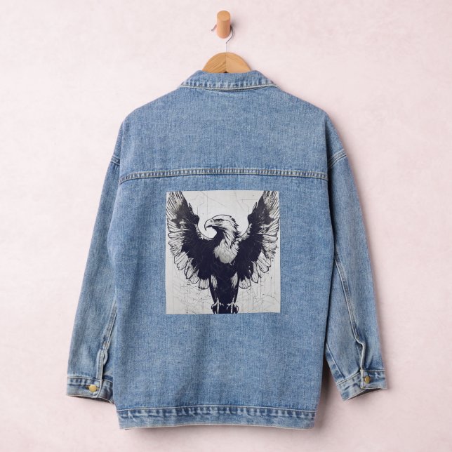 Personalized Perfection: Custom Women's Denim Jack Denim Jacket (Hangar)