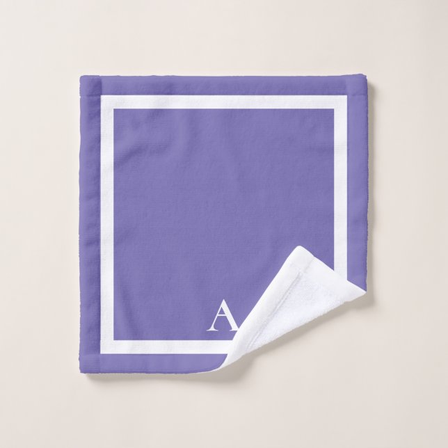 Personalized Periwinkle Bachelorette Party Spa Bath Towel Set (Wash Cloth)