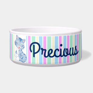 Personalized Pet Bowl/Cute Cat