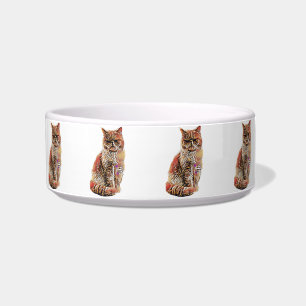 Personalized Pet Bowl From Photo of Your Pet