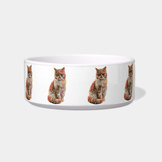 Personalized Pet Bowl From Photo of Your Pet