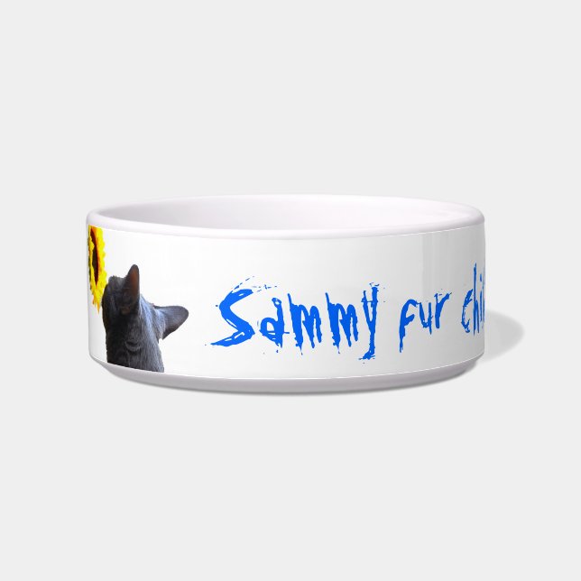 Personalized Pet Bowl Name & Photo (Left)