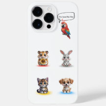 Personalized Pet Case  Add Funny Text  Cute Animal