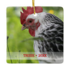 Personalized Pet Chicken Photo Christmas Tree