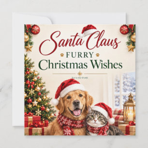Personalized Pet Christmas , Custom Dog or Cat