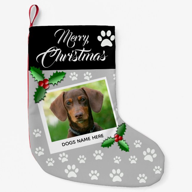 Personalized Pet Christmas Small Christmas Stocking (Front)