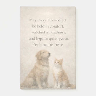 Personalized Pet Comfort Post‑It® Notes