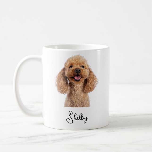Personalized Pet Dog Mom Cat Dad  New Dog Gift Coffee Mug (Left)
