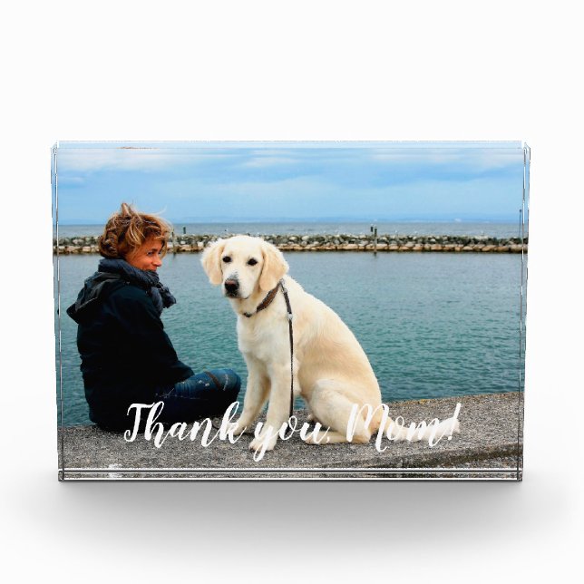 Personalized Pet Dog Mother's Day  Photo Block (Front)