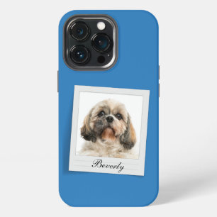 Personalized Pet Dog Photo Frame Name iPhone 13 Pro Case