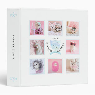 PERSONALIZED PET DOG SCRAPBOOK PHOTO COLLAGE BINDER