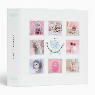 PERSONALIZED PET DOG SCRAPBOOK PHOTO COLLAGE BINDER