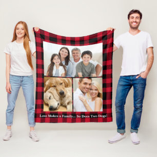Personalized Pet Family Fleece Blanket