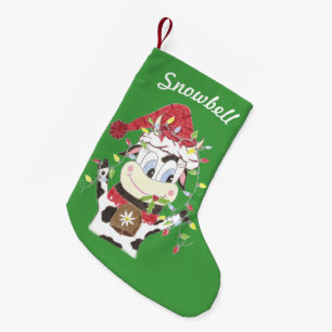 Personalized pet green Christmas stocking