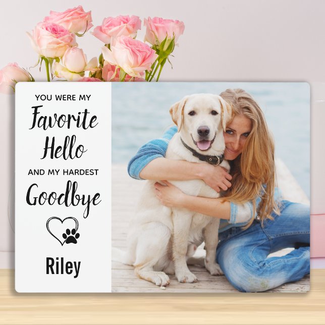 Personalized Pet Loss Keepsake Pet Memorial Plaque (Creator Uploaded)