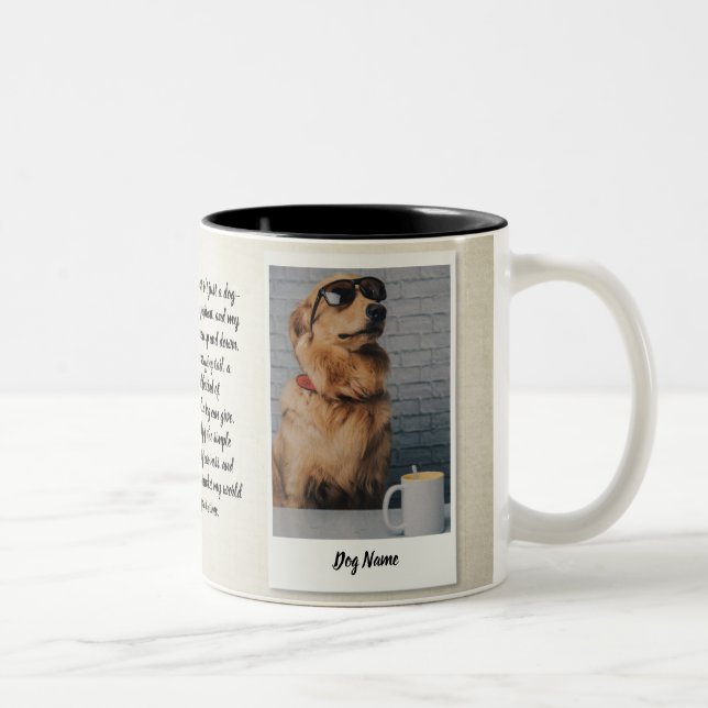 Personalized Pet Love Story Mug - Custom (Right)