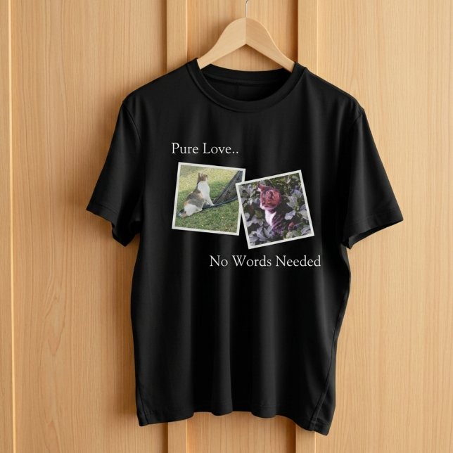 Personalized Pet Lover T-shirt (Fully customizable t-shirt with photos for pet lover)