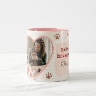 Personalized Pet Lover with Custom Photo & Name Two-Tone Coffee Mug