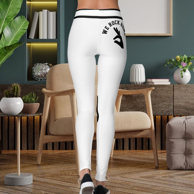 Personalized Pet Mama Black White Striped Stylish Leggings (Creator Uploaded)