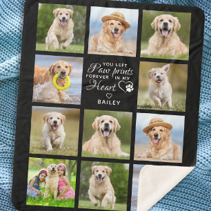 Personalized Pet Memorial Gift Pet Loss Keepsake Sherpa Blanket