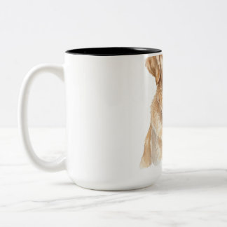 Personalized Pet Memorial Mug, Golden Retriever Re Two-Tone Coffee Mug